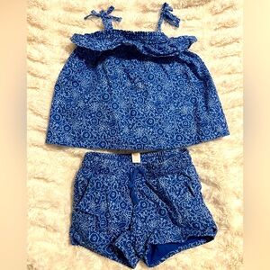 Cat & Jack Blue Floral Resort Set